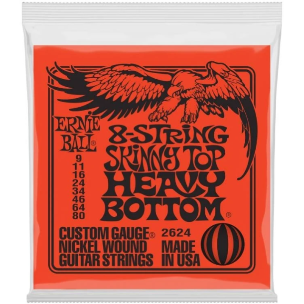 Ernie Ball 2624 8-String Skinny Top Heavy Bottom